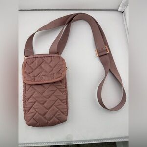 My Tag a long Quilted Crossbody Bag in Mauve